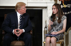 Donald Trump meets tearful school shooting survivors and suggests arming teachers