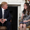 Donald Trump meets tearful school shooting survivors and suggests arming teachers