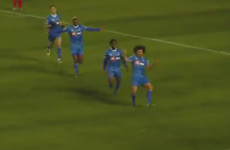 Waterford's French midfielder Bastien Hery scored a peach last night