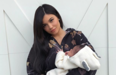 Kylie Jenner just shared her first public photos with her newborn daughter Stormi