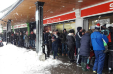 There were absolute scenes in shops across Ireland today as people queued for supplies