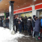 There were absolute scenes in shops across Ireland today as people queued for supplies