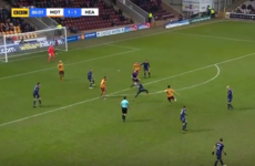 Donegal's Carl McHugh hits a stunning volley to send Motherwell into the Scottish Cup semi-finals