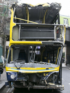 No one seriously injured after bus crash in Dublin city centre