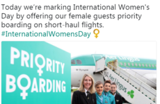 Aer Lingus offered women priority boarding for International Women's Day and it caused a LOT of controversy