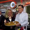 Romney focuses on Obama while Santorum questions rival