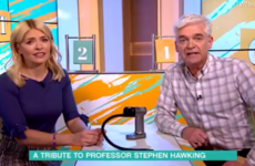 The tribute to Stephen Hawking on ITV's This Morning went hilariously wrong