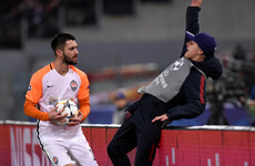 Shakhtar striker apologises for shoving Roma ballboy over advertising hoardings