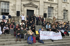 'We are not cash cows': Hundreds of Trinity students rally through the campus over resit exam fees
