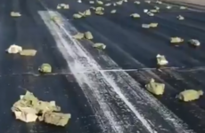 Over €300 million worth of gold spilled onto a Russian runway after a cargo plane shed its load