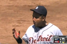Bloody mess: Watch Miguel Cabrera take a grounder to the face