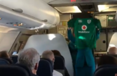 Aer Lingus had a nice surprise for Irish rugby fans heading over for the big match