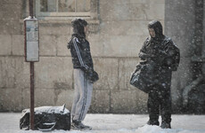 Bus and train services affected as snow hits the country
