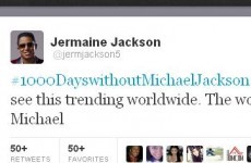 Twitter trend of the Day: #1000dayswithoutMichaelJackson