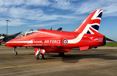 One killed after Red Arrows plane crashes at RAF base