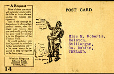 Exhibition shows letters and postcards sent to Irish women from the frontline in World War One