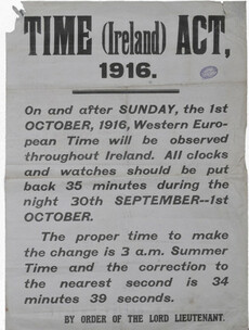 How Ireland lost 25 minutes because of a British law passed after the 1916 Rising