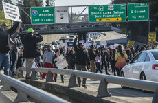 'Stop killing us': Protest over shooting of unarmed black man takes over US motorway
