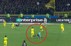 French referee who kicked footballer in the leg during Ligue 1 game has ban doubled