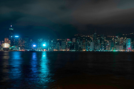 Many buildings turned their lights out in Hong Kong last year. 