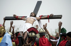 Devotees nail themselves to crosses at annual Good Friday ceremony in Philippines