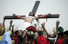 Devotees nail themselves to crosses at annual Good Friday ceremony in Philippines