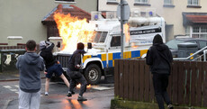 Photos: Police vans pelted with petrol bombs ahead of republican parade in Derry