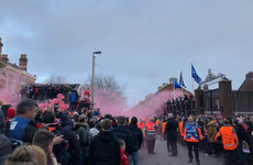 Man City bus pelted with eggs, flares and glass bottles at Anfield