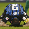 Icardi missed this absolute sitter as Inter and AC Milan settled for a derby draw