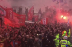 Footage emerges from inside Manchester City's team bus before Liverpool clash