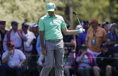Sergio's Masters defence goes up in smoke as he hits FIVE balls in the water on one hole