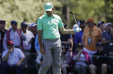 Sergio's Masters defence goes up in smoke as he hits FIVE balls in the water on one hole