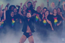 People loved Irish wrestler Finn Balor's big entrance with LGBT fans during WrestleMania last night