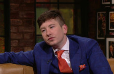 Barry Keoghan explained how Colin Farrell has "kept him on track" on the Late Late