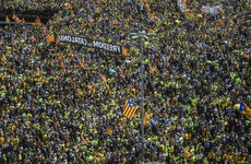 Massive march in Barcelona against jailing of 9 Catalan leaders for rebelling