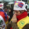 Tibetan exile sets himself on fire at China protest