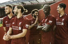 Liverpool unveil their new home kit for next season