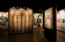 What brings visitors into see the Book of Kells? Rain, apparently
