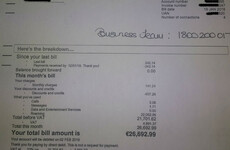 Man receives €26,692 mobile bill from Three after returning home from holiday