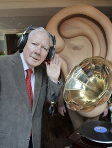 Caption competition: What is Uncle Gaybo listening to?
