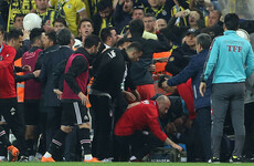 Turkish Cup clash abandoned after Besiktas boss hit by object thrown from stands