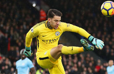 Man City 'keeper Ederson: 'I want to score before the end of the season'