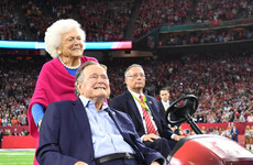 George Bush Sr hospitalised the day after his wife's funeral