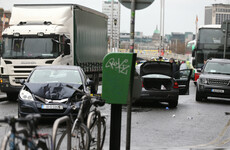 Gardaí appeal for witnesses to four-vehicle crash, which saw on-duty Garda car struck, on Dublin quays
