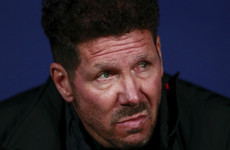 Atletico boss Simeone admits 'there's no excuse' for his behaviour at Arsenal