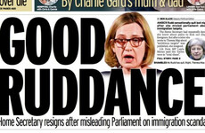 Pressure heaps on Theresa May after home secretary resigns over immigration scandal