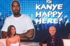 Kim and Ellen played a game based on Kanye's happiness levels, and we're none the wiser