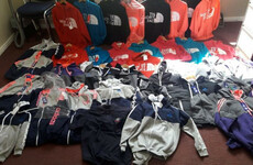 Gardaí seize €3k worth of counterfeit sports clothes at Wicklow market
