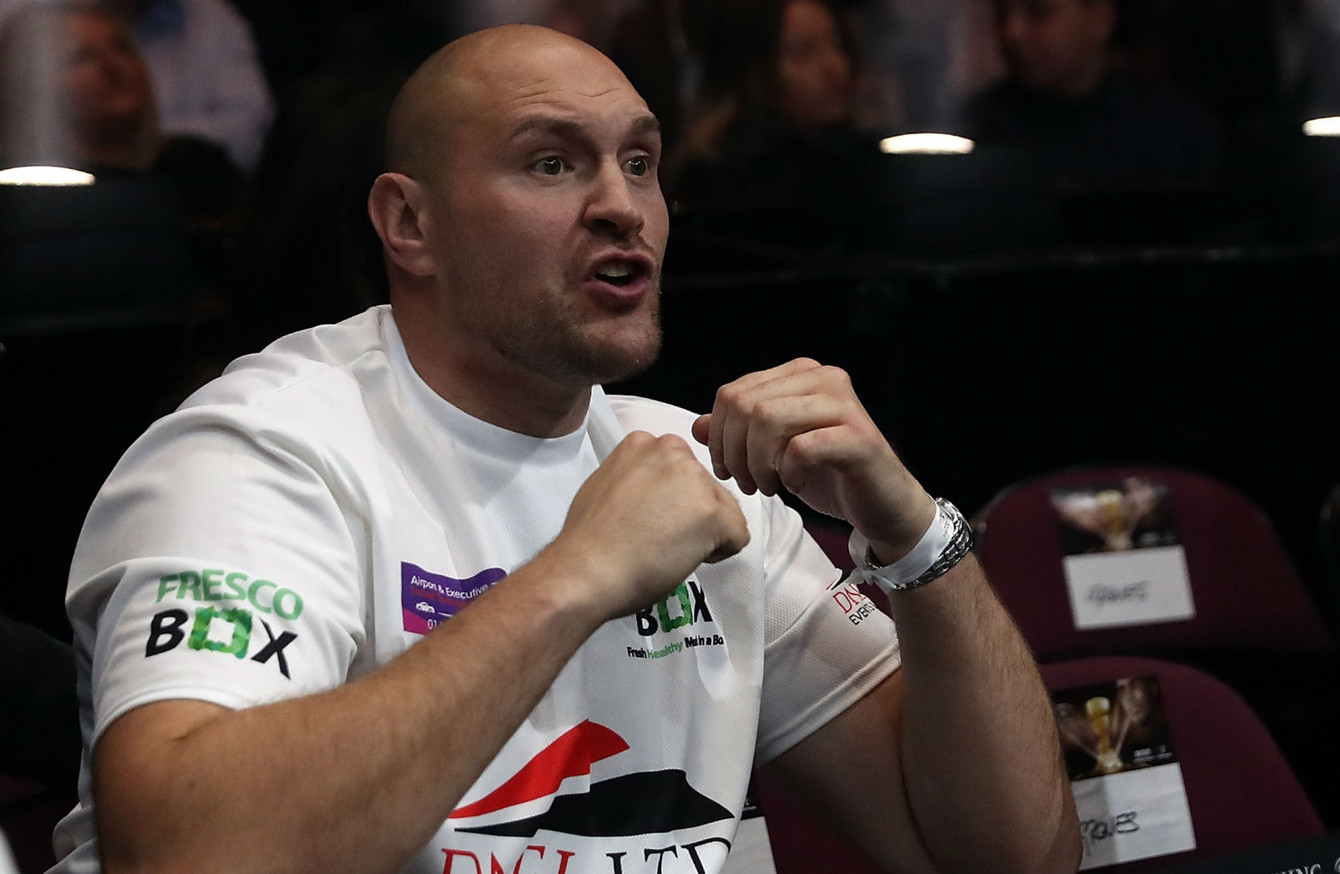 Fury: Joshua an inspiration to young people, but doesn't have the