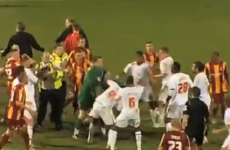 WATCH: Five sent off after Bradford v Crawley Town brawl